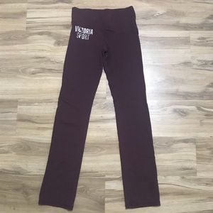 Victoria Sport Slim Boot Yoga Pants - Maroon